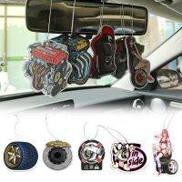 【DT】  hotJDM Car Air Freshener Hanging Car Rear View Solid Paper Turbo Brake Disc Shock Absorber Car Diffuser Interior Accessorie Pendant