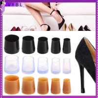 VYBL 1 pair ใหม่ สวมใส่ได้ กันลื่น ส้นรองเท้า ทรงกลม Silencer Heel Protector Antislip High Heeler