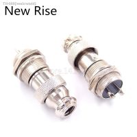 ☑✢✶ 1set GX16 Nut Type Male Female Connector 2Pin Circular Aviation Socket Plug Wire Panel Connector