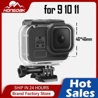 สำหรับ GOPRO ฮีโร่11 10 9สีดำดำน้ำกรณี60เมตรกันน้ำป้องกันที่อยู่อาศัยใต้น้ำดำน้ำปกคลุมสำหรับไปโปร9 10อุปกรณ์เสริม