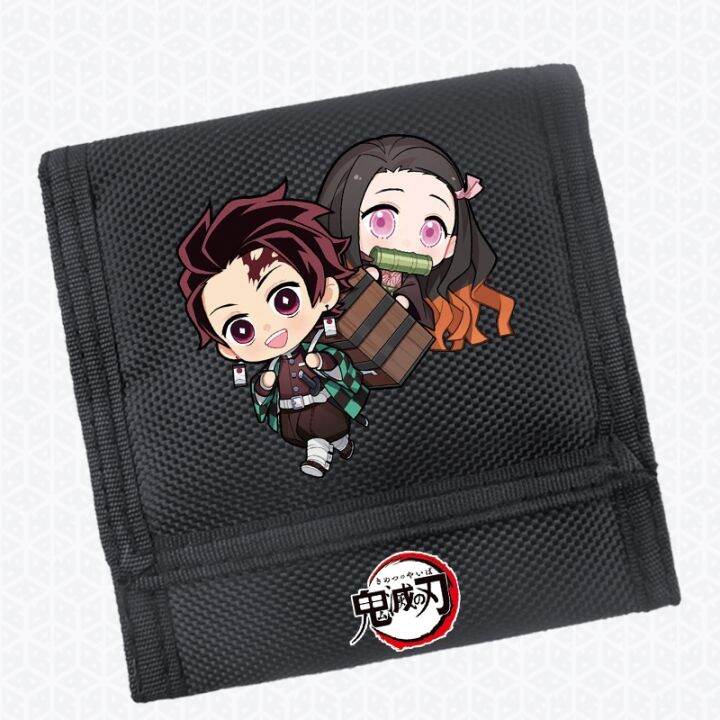 กระเป๋าสตางค์-แบบหลายชั้น-ลายการ์ตูน-demon-slayer-wallet-kimetsu-no-yaiba-สไตล์สร้างสรรค์-สําหรับเด็ก