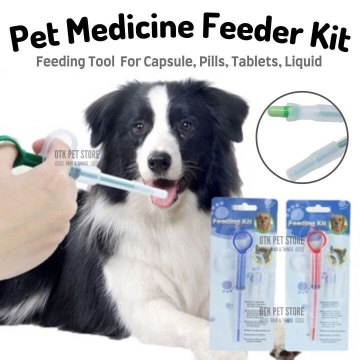 Pet Medicine Feeding Kit 2 In 1 Medication Feeder Tools For Capsule ...
