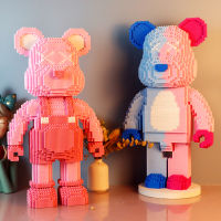 DIY Bearbrick Bear Building Block ของเล่นเด็กความสูง35ซม. รูป Art Room ตกแต่งสำนักงานวันเกิด Xmas Gift