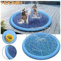 Play Cooling Mat Pet Dog Toys Swimming Pool Outdoor Pet Sprinkler Pad Inflatable Water Spray Pad Mat Tub For Dog Summer Cool