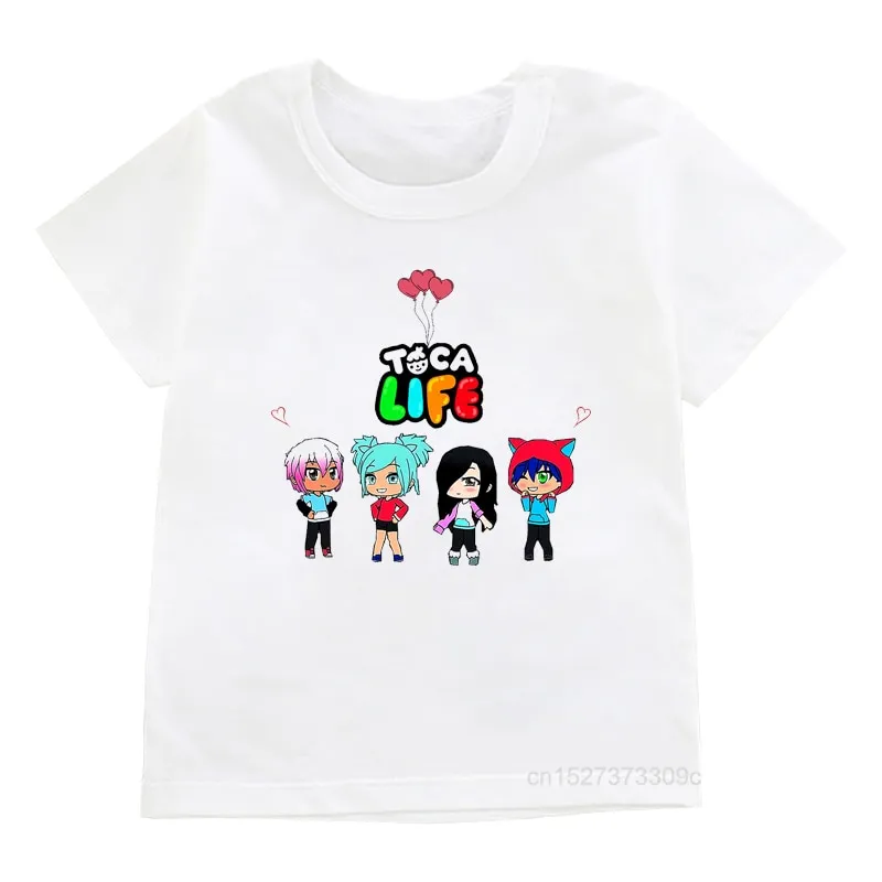 Kids Hot Game Toca Life World Cartoon Print Hoodies Girls Cute Boca And  Gacha Pattern Pink Sweatshirt Boys Cool White Clothes - AliExpress