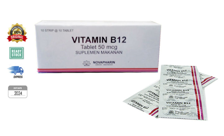 (Strip Isi 10) Vitamin B12 50 Mcg Novapharin | Lazada Indonesia