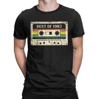 Leisure 1983 40th Birthday Gift T Shirts for Men O Neck Cotton T Shirt 40 Years Old Short Sleeve Tee Shirt Plus Size Tops XS-6XL