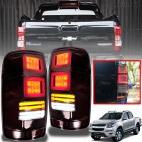 ไฟท้าย LED รุ่น เชฟโรเลต โคโรลาโด้ CHEVROLET COLORADO ปี 2012 - 2019 สโม๊ค รวมชุดสายไฟ 1 คู่