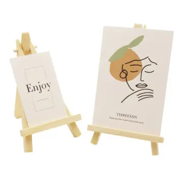 Mini Wooden Tripod Easel Display Painting Stand Card Canvas Holder