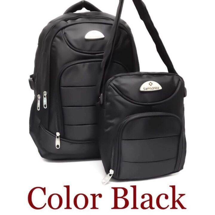 Samsonite Backpack set 2in1 with Sling Bag 1616 Lazada PH