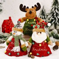 Glitter Star Shop Santa Sacks Cloth Gift Bag Candy Apple Handle for Bag Christmas Tree Decorations for Home Table New Year