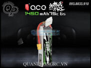 Pin Ace 1450mAh 6S 75C 22.2V LiPo Battery XT60 Plug