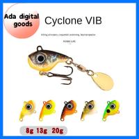 ADG 2pcs ตะขอสามชั้น เหยื่อตกปลาโลหะ ช้อนโลหะโลหะ Wobblers crankbaits เหยื่อตกปลาช้อน ร้อนแรงมาก ที่หมุนได้ ล่อ VIB อุปกรณ์ตกปลาสำหรับตกปลา