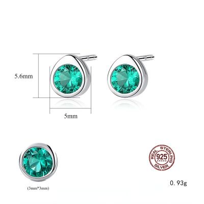 SACE GEMS Fashion Jewelry Earrings For Women 100% 925 Sterling Silver  Gemstone Stud Earrings Wedding Party Fine Jewelry EardropTH