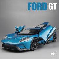 รถของเล่นซูเปอร์คาร์สำหรับเด็ก Ford GT 1:24โมเดลรถยนต์2017รถของเล่นแบบจำลองขนาดเล็ก