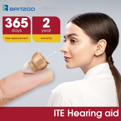 ZZOOI Britzgo Hearing Aid Wireless Digital Noise Reduction Mini Invisible In Ear Sound Amplifier  200 Hours+ Battery Life VHP-601