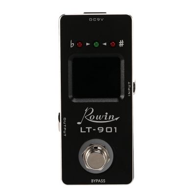 Rowin Lt-901 Guitar Tuner Effect Pedal Mini Chromatic True Bypass Lcd Display Digital Pedal Guitar Parts Accessories