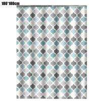 Thick Waterproof Shower Curtain Fabric Colorful Lantern Landscape Bathroom Decor