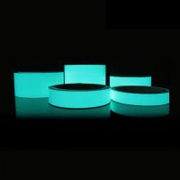 1m Luminous Tape Reflective Glow Home Decor Tapes Removable Self-adhesive Sticker Fluorescent Glowing Dark Striking Warning Tape Adhesives  Tape