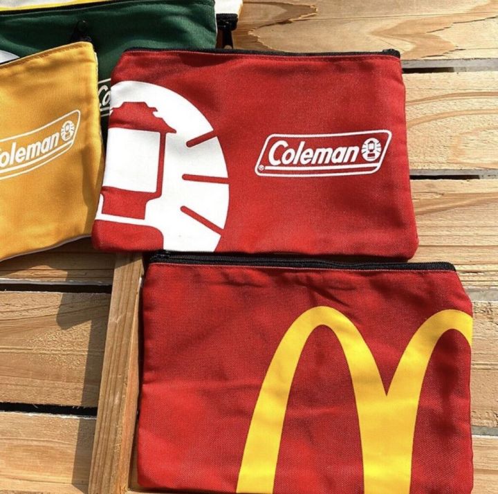 กระเป๋าเก็บอุปกรณ์-coleman-x-mcdonalds-มีซิป-special-edition-วางขายเฉพาะในประเทศญี่ปุ่น-ของใหม่-ของแท้-พร้อมส่ง