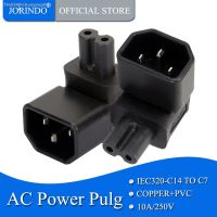 ♧✹ JORINDO IEC 320 C14 to IEC C7 right angle power adapter IEC male to 8 type female angle Computer server power conversion adapte