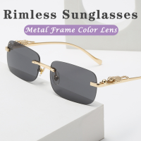 ไม่มีขอบแว่นกันแดดแฟชั่นใหม่แว่นตาสำหรับผู้หญิงแว่นตาสี R Etro Frameless สแควร์แว่นกันแดด