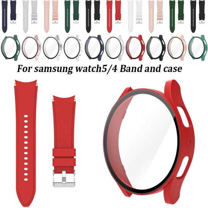 20mm Strap+Case for Samsung Galaxy Watch 4 40mm 44mm Screen Protector