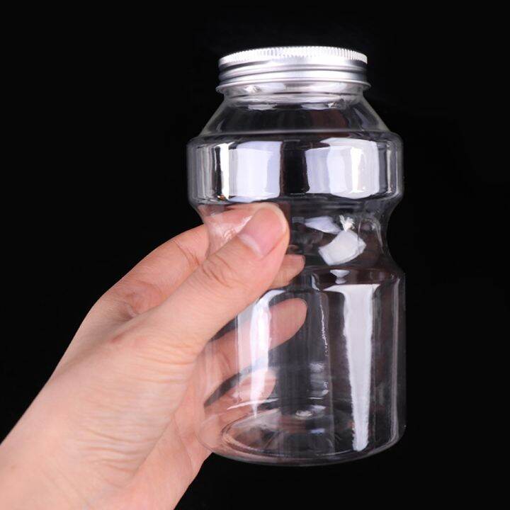 500ml-square-disposable-beverage-bottle-milk-tea-shop-plastic-yogurt-bottle-disposable-candy-jar-mason-jar-lids-storage-bottle