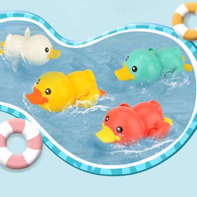 TESDFD Kids Cute Baby Gifts Water floating Swimming Game Beach Toys Bathing Shower Toys Rowing Toys Bathtub Toys Funny Duck