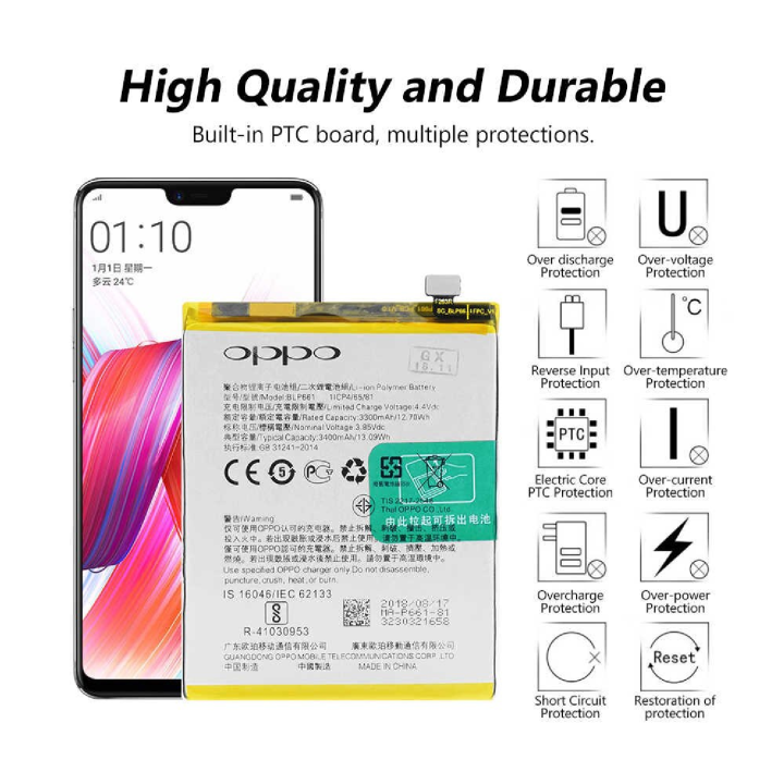 Battery For Oppo F7 Original Quality And Capacity Model Blp661 Lazada Ph 1391