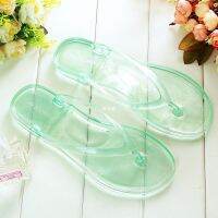 Ms summer flip-flops transparent jelly slippers han edition bathroom anti-skid crystal plastic sandals