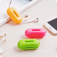 【cw】 Earphone Cable Organizer Earbuds Holder Wrap Headphone Cord Management Winder ！