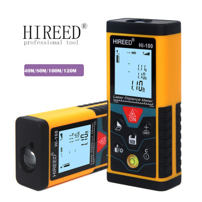 HIREED 40M 120M 100M Digital rangefinder trena laser tape range finder build measure device ruler test laser distance meter