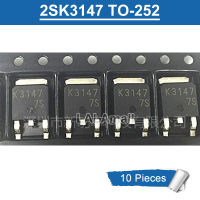 10ชิ้น K3147ถึง252 2SK3147 2SK3147S TO252 SMD N-Channel 5A/100V MOSFET ทรานซิสเตอร์ใหม่แบบดั้งเดิม IC