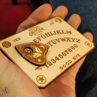 วินเทจ กับไม้ planchette Ouija คลาสสิก ชุดบอร์ดลูกตุ้ม การทำนายดวงชะตา บอร์ด ouija แผ่นรองจาน