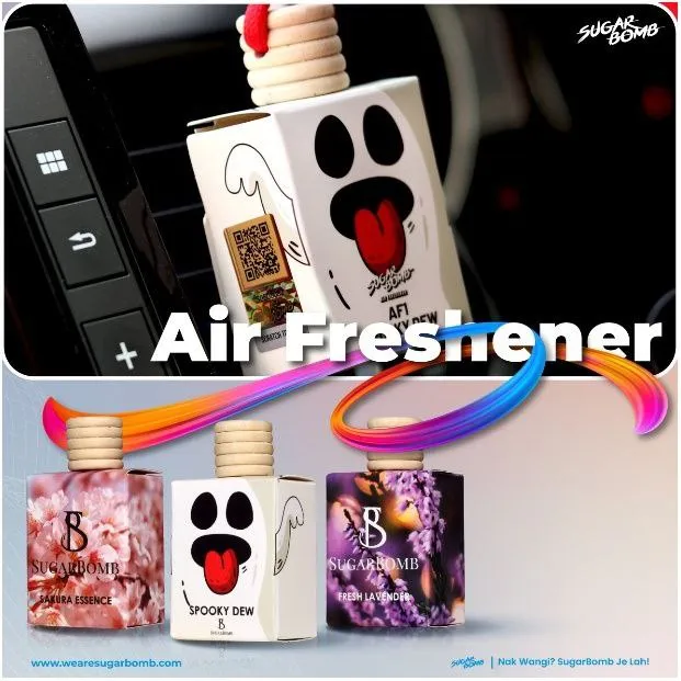 SUGARBOMB AIR FRESHENER CAR FRESHENER PEWANGI KERETA Lazada