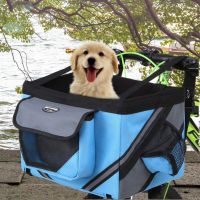 ❣ Outdoor Pet Bags Bicycle Dogs Baskets Puppy Cat Car Bike Handlebar Front Basket Small Cat Dog Carrier For Travel Shopping