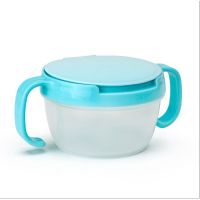 Baby Snacks Bowl Children Kids Food Storage Dishes Anti Spill 360 Solid Feeding