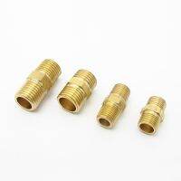 1/8 "1/4" 3/8 "1/2" NPT BSPT ชายกระทู้ทองเหลืองที่เหมาะสมลด Hex C Oupler เชื่อมต่ออะแดปเตอร์สำหรับน้ำก๊าซเชื้อเพลิง