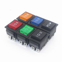 KCD4 Rocker Switch Power Switch 3 Position 6 Pins Electrical Equipment with Light Switch 16A 250VAC/ 20A 125VAC 1PCS Electrical Circuitry  Parts