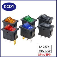 23 New KCD1 Boat Car Rocker Switch 6A/10A 250V/125V AC ON-OFF On-Off-On 250VAC 6A 125VAC 10A With Led Light 220V