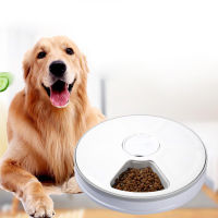 Automatic Pet Feeder 6 Meals 6 Grids Cat Dog Electric Dry Food Dispenser 24 Hours Feed Pet Supplies Round Timing Feeder