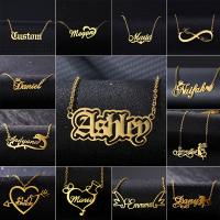 【CC】 Wanixm Custom Name Necklaces Gold Nameplate Personalized Necklace Pendant for Men Jewelry Gifts