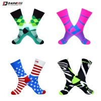 【jw】™❈⊙  DAREVIE Cycling Socks Men‘s Women’s Size Road Anti-Fungal Breathable Outdoor Stockings