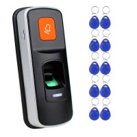 LPSECURITY WG26 Biometric เครื่องอ่านควบคุมการเข้าถึงลายนิ้วมือรองรับการ์ด RFID 3000ของรีเลย์ประตูพร้อมแท็กคีย์10ชิ้น