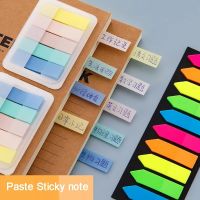 200pcs Color Sorting Memo Sticker Paper Fluorescence Adhesive Notes Student Office Supply