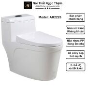 Bồn cầu đúc liền khối men sứ Nano Arino AR