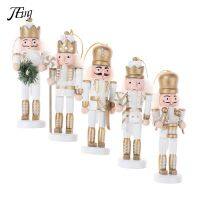 1 ชิ้นไม้ Nutcracker ตุ๊กตาทหาร Miniature Figurines Vintage Handcraft หุ่นปีใหม่เครื่องประดับคริสต์มาสตกแต่งบ้าน