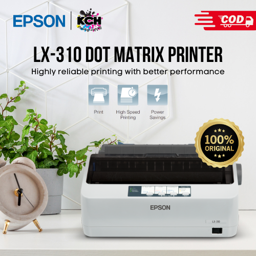 Epson Lx 310 Dot Matrix 9 Pins Narrow Cartridge Impact Printer Lazada Ph 8582