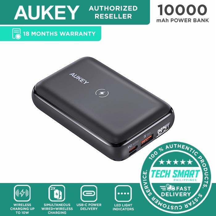 Aukey Pb Wl S Mah Basix Pro Mini Wireless Charging Power Bank